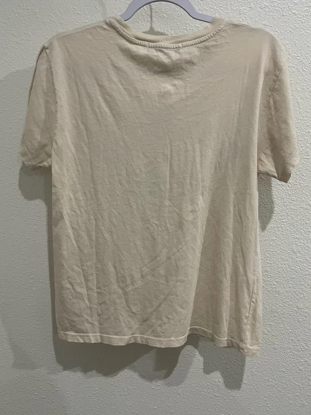 Anthropologie Bowie Cream Graphic Tee Band Lightweight Boho - Picture 6 of 6